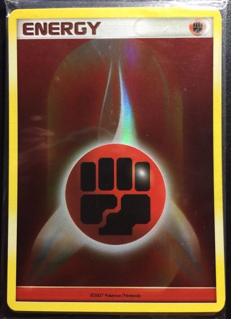 Pokemon Fighting Energy Reverse Holo 2007
